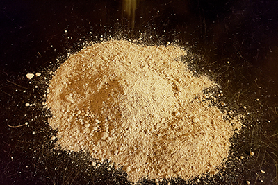 Edible Yellow Clay Dirt by Earthy Goodies.